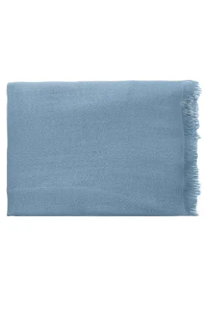 Cashmere Silk Fringe Scarf - Laguna