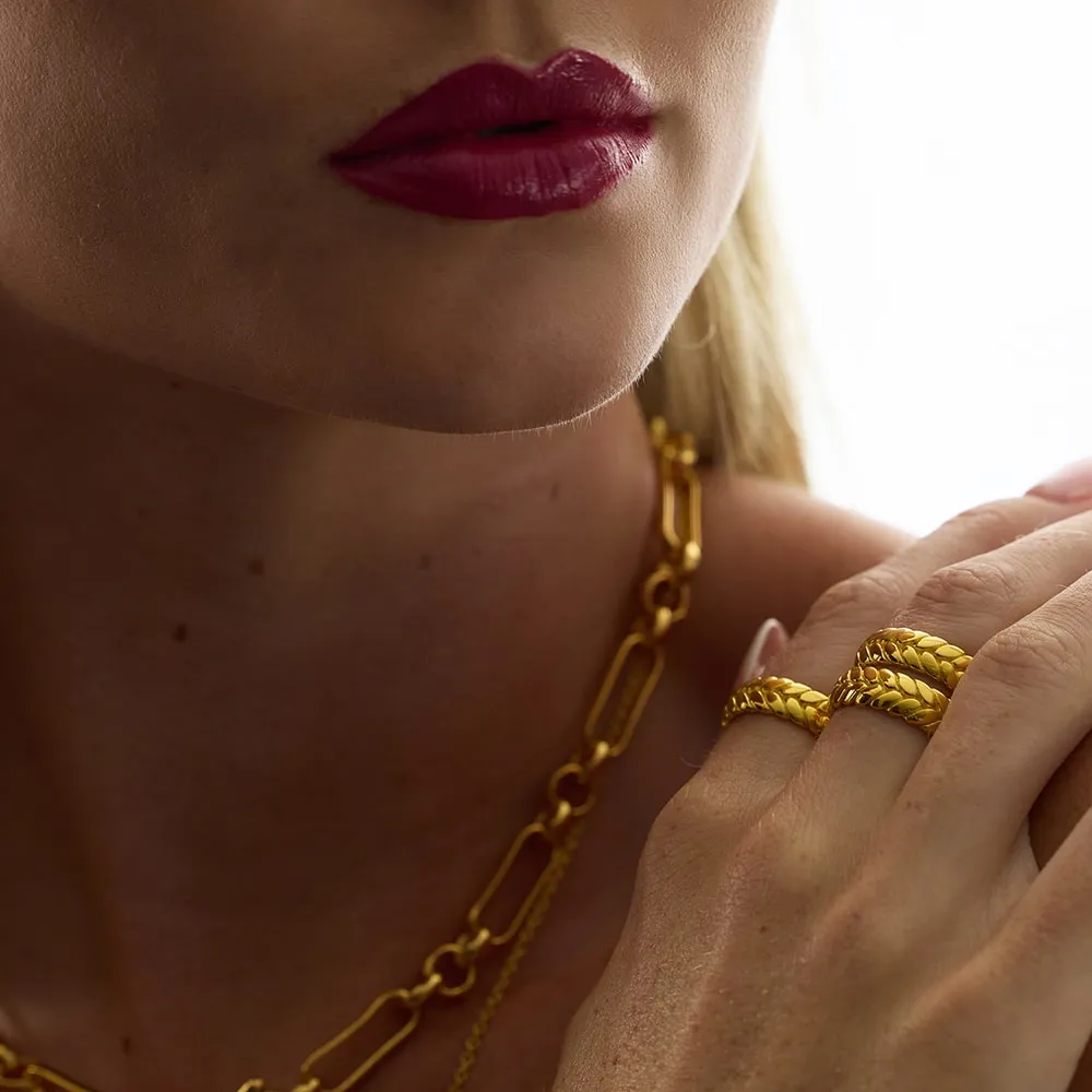 Cesar Gold Ring (adjustable)