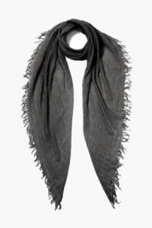 Chan Luu- Lurex Metallic- Cashmere and Silk Scarf- black sand