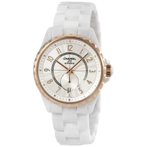 Chanel J12 Automatic White Dial Ceramic Unisex Watch H3839