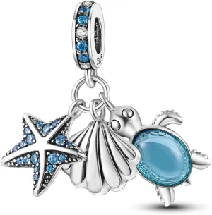 Charms Compatible with Pandora Bracelets, Sterling Silver Dangle Charms for Bracelets Necklaces Heart Butterfly Animal Travel Sunflower Moon Tree Kawaii Kitty Cute Cat Pendants Bead DIY Charm