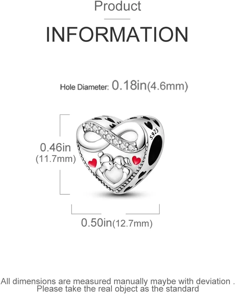 Charms Compatible with Pandora Bracelets, Sterling Silver Dangle Charms for Bracelets Necklaces Heart Butterfly Animal Travel Sunflower Moon Tree Kawaii Kitty Cute Cat Pendants Bead DIY Charm