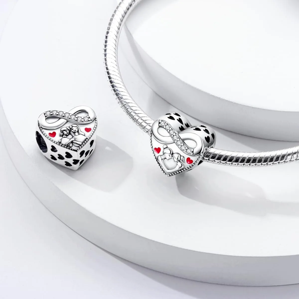Charms Compatible with Pandora Bracelets, Sterling Silver Dangle Charms for Bracelets Necklaces Heart Butterfly Animal Travel Sunflower Moon Tree Kawaii Kitty Cute Cat Pendants Bead DIY Charm