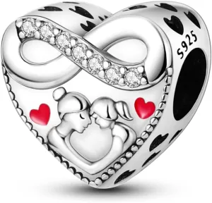 Charms Compatible with Pandora Bracelets, Sterling Silver Dangle Charms for Bracelets Necklaces Heart Butterfly Animal Travel Sunflower Moon Tree Kawaii Kitty Cute Cat Pendants Bead DIY Charm
