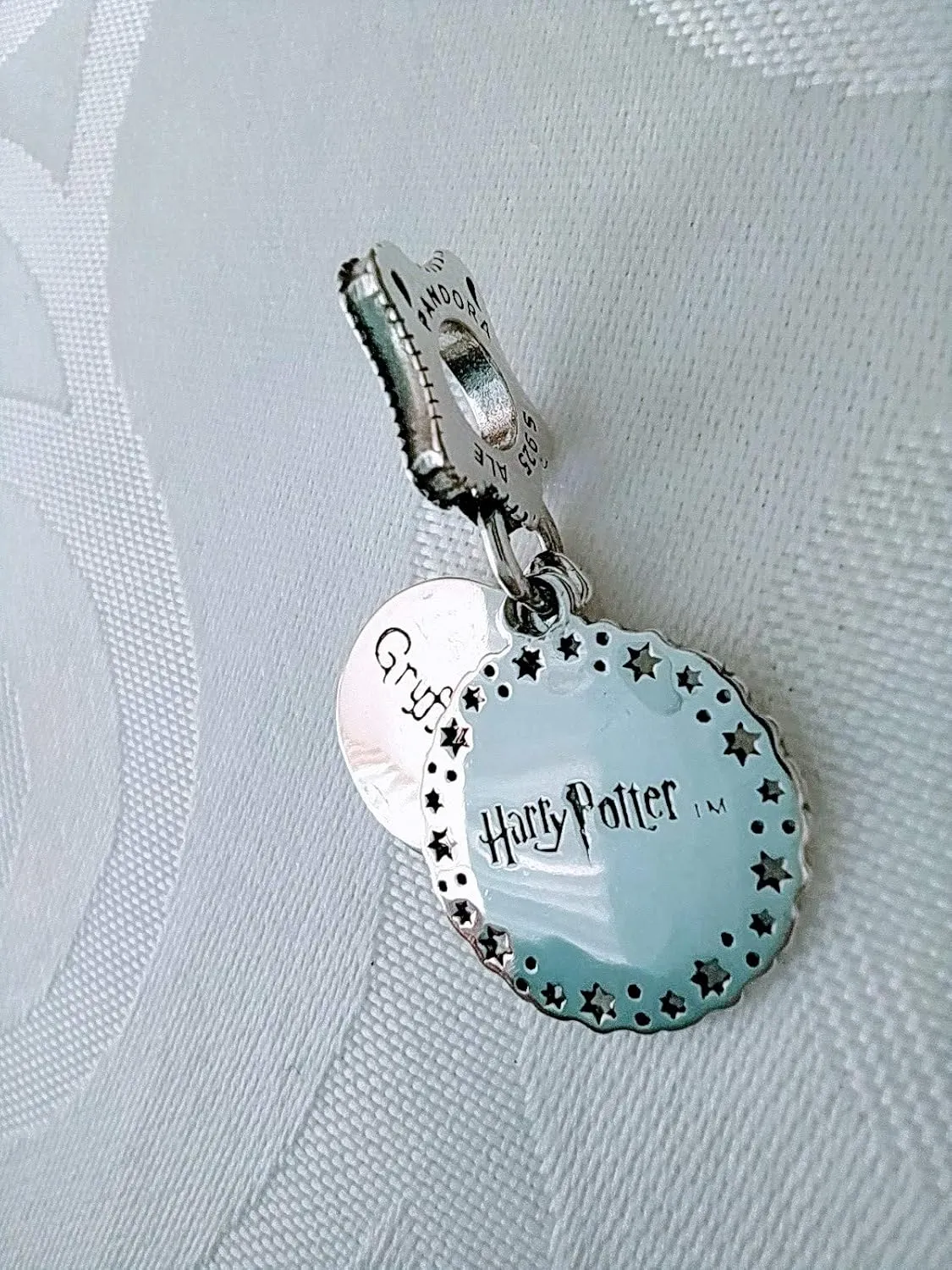 CHARMY'S Charm S925 Sterling Silver the hogwarts houses of harry potter - Gryffindor house charm - Slytherin House charm - Ravenclaw House charm - Hufflepuff Hose charm - Fandom Sorting Hat charm - Bead for Pandora Style Bracelet