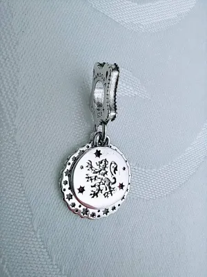 CHARMY'S Charm S925 Sterling Silver the hogwarts houses of harry potter - Gryffindor house charm - Slytherin House charm - Ravenclaw House charm - Hufflepuff Hose charm - Fandom Sorting Hat charm - Bead for Pandora Style Bracelet