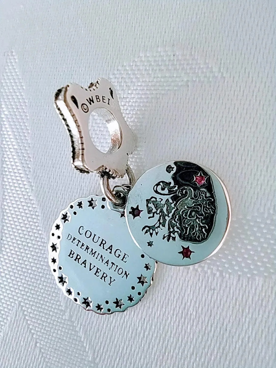 CHARMY'S Charm S925 Sterling Silver the hogwarts houses of harry potter - Gryffindor house charm - Slytherin House charm - Ravenclaw House charm - Hufflepuff Hose charm - Fandom Sorting Hat charm - Bead for Pandora Style Bracelet