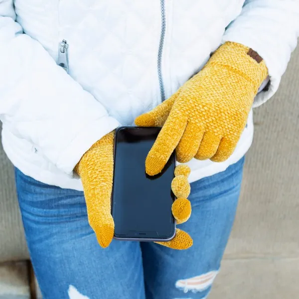 Chenille Touch Gloves