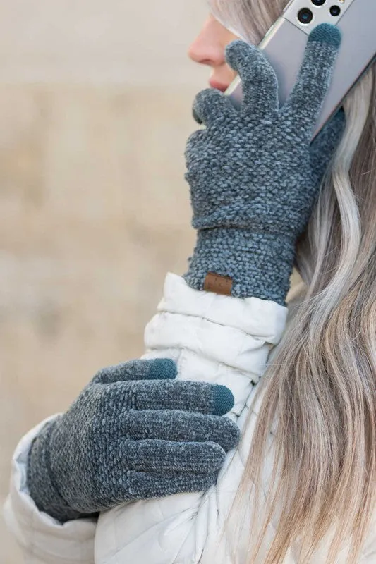 Chenille Touch Gloves