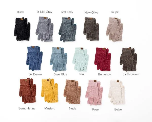 Chenille Touch Gloves