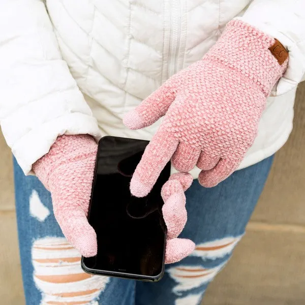 Chenille Touch Gloves
