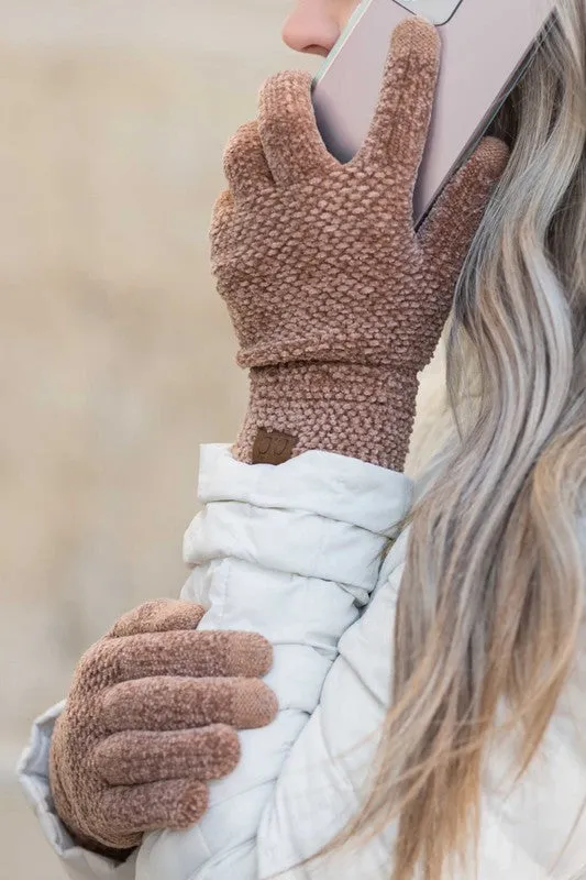 Chenille Touch Gloves