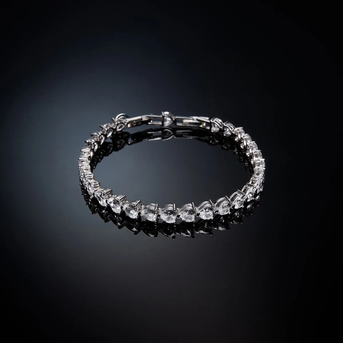 chiara ferragni crystal horizontal infinity love bracelet 175mm