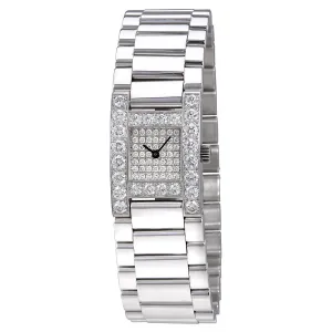 Chopard H-Watch Diamond Dial White Gold Brcelet Ladies Watch 106928-1001