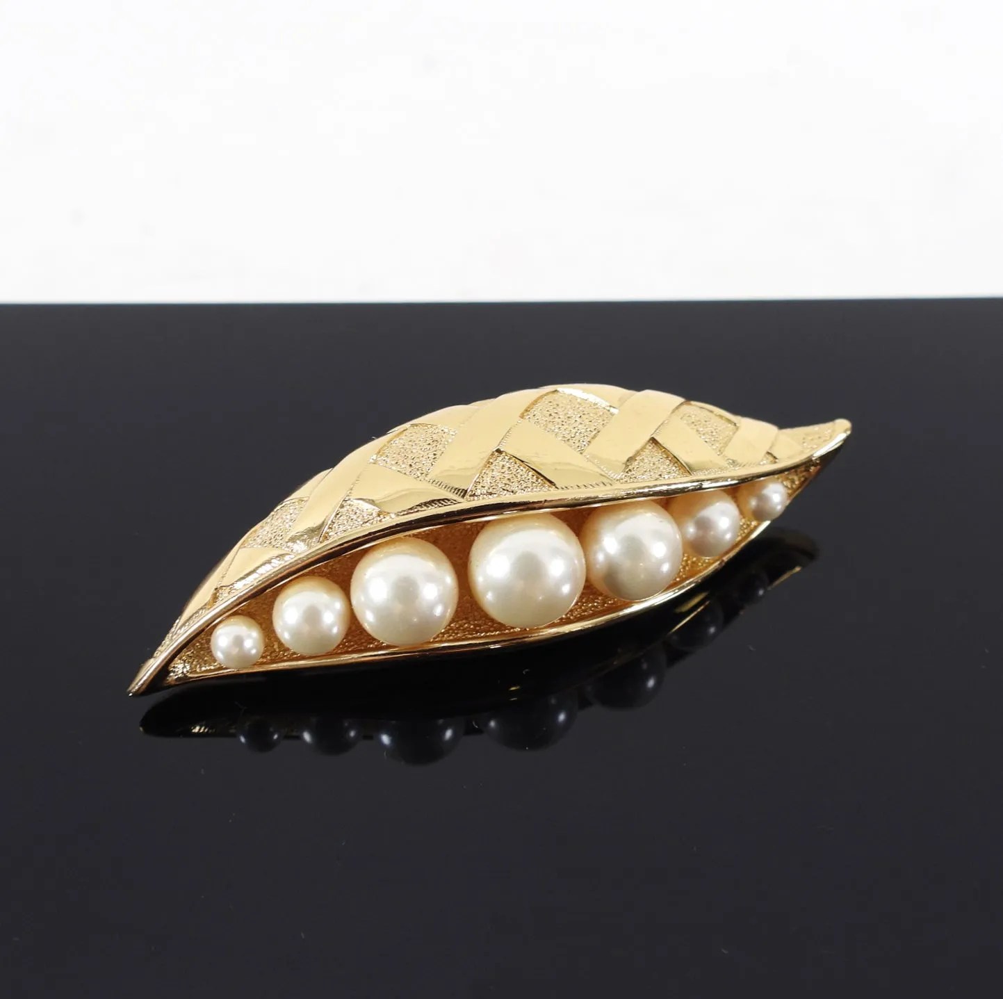 Christian Dior Vintage 1980's Pearl Peas Pin