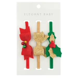 Christmas Felt Headband 3 Pack