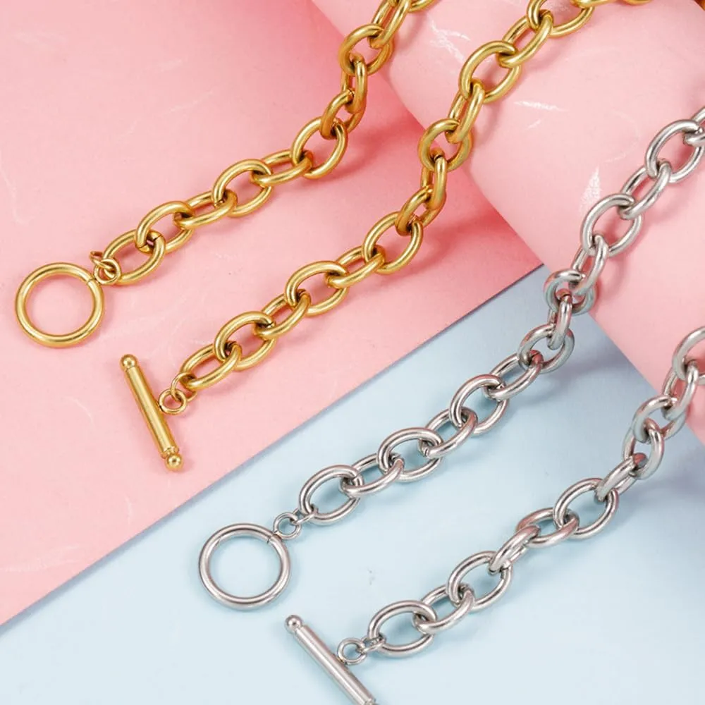 Chunky Necklace Layered Necklaces for Women Chunky Layered Necklaces Chunky Link Chain Choker Necklaces Birthday