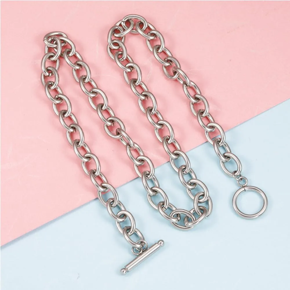 Chunky Necklace Layered Necklaces for Women Chunky Layered Necklaces Chunky Link Chain Choker Necklaces Birthday