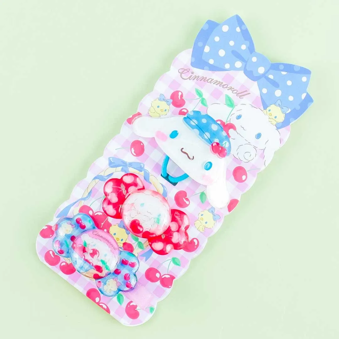 Cinnamoroll Cherry Ribbon Hair Accessory Set - 3 pcs