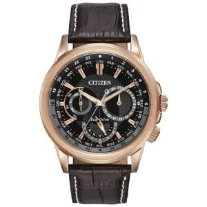 Citizen Men's  Calendar Analog Display Japanese Quartz Brown Watch - BU2023-04E
