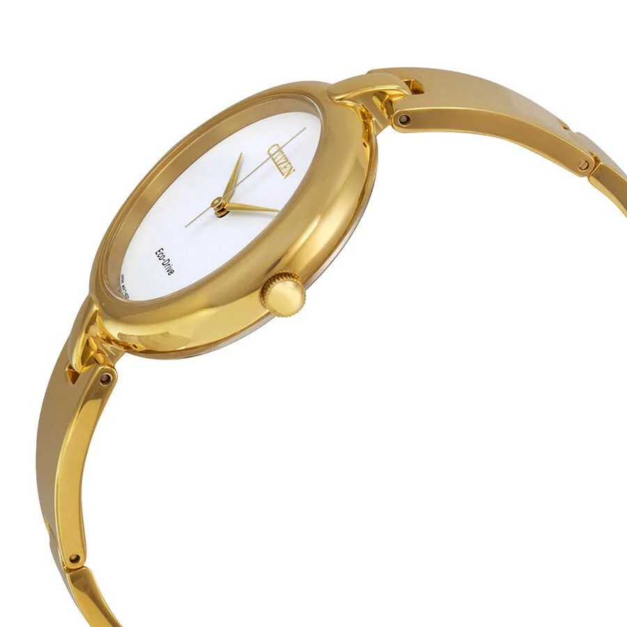 Citizen Silhouette Bangle Eco-Drive Gold-Tone Stainless Steel Ladies Watch EM0222-82A