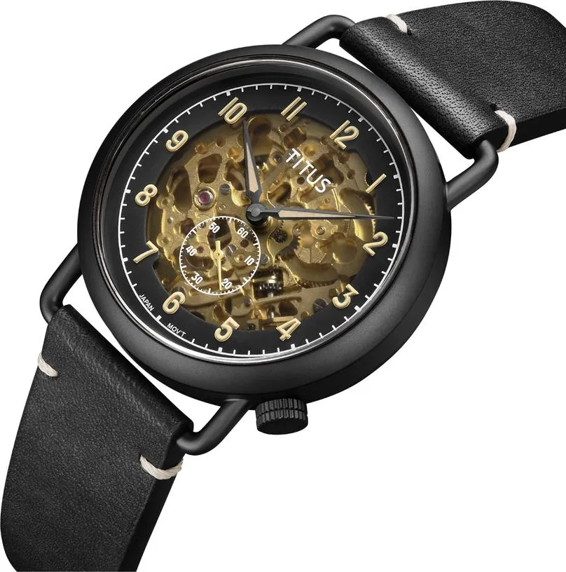 Classic 3 Hands Automatic Leather Men Watch W06-03299-005