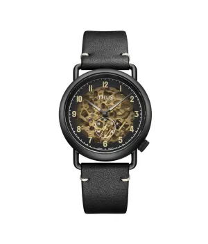 Classic 3 Hands Automatic Leather Men Watch W06-03299-005