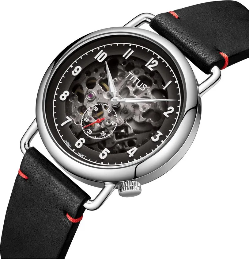 Classic 3 Hands Mechanical Leather Men Watch W06-03299-001
