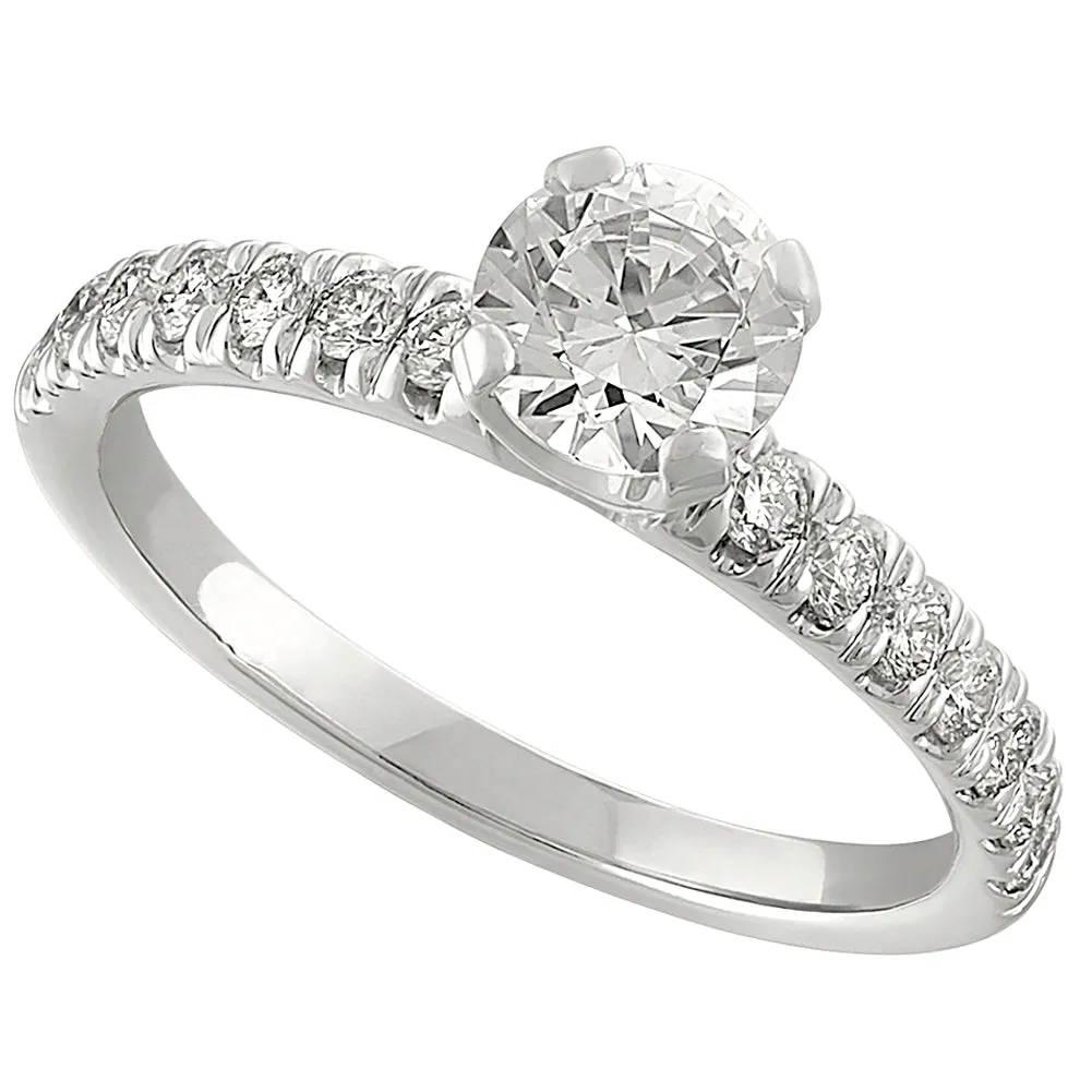 Classic Diamond Engagement Ring .03CT Diamonds