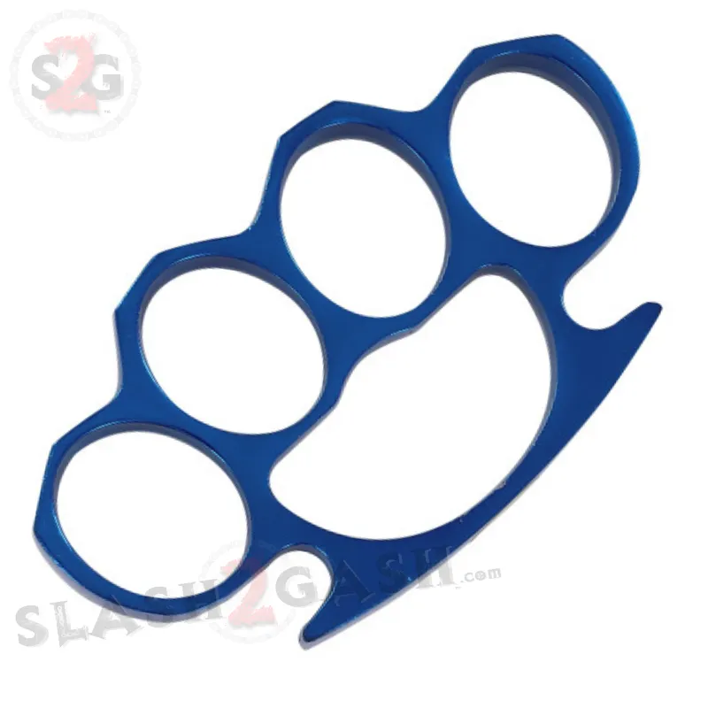 Classic Heavy Duty Belt Buckle & Paperweight - Blue Knuckles