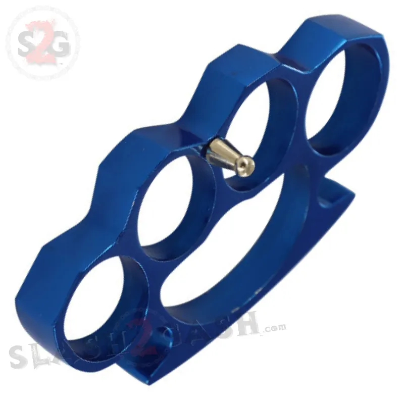 Classic Heavy Duty Belt Buckle & Paperweight - Blue Knuckles