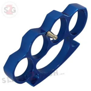 Classic Heavy Duty Belt Buckle & Paperweight - Blue Knuckles