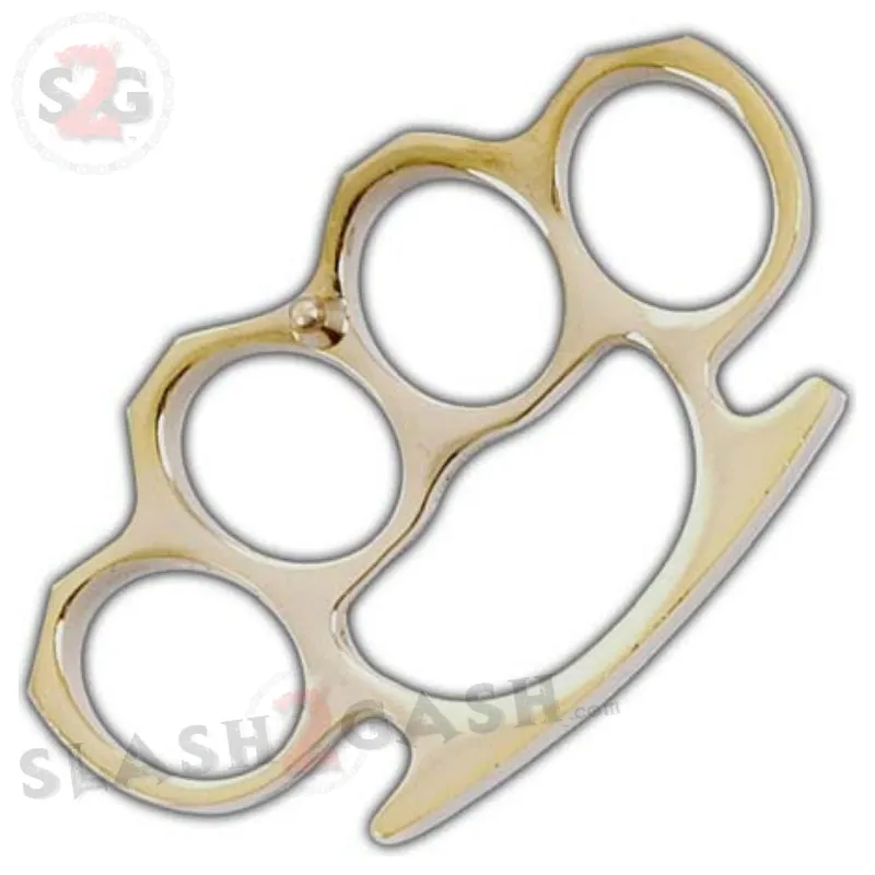 Classic Heavy Duty Belt Buckle & Paperweight - Gold Knuckles