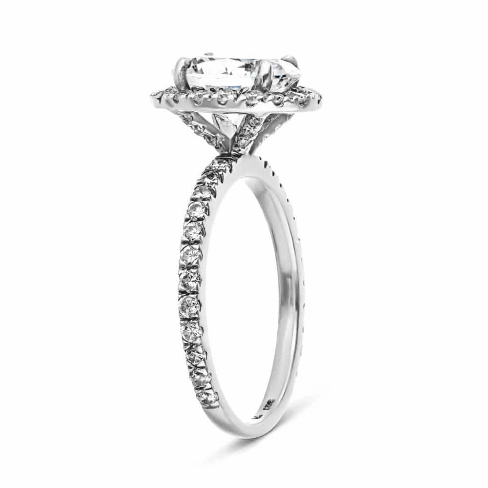 Classic Mark Hannah Oval Lab Grown Diamond Dream Halo Engagement Ring
