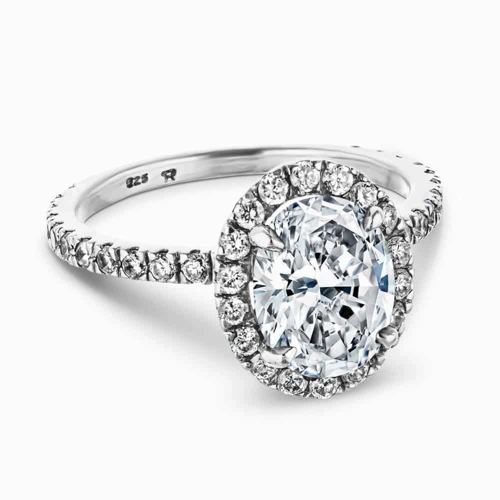 Sparkling Accessory Gifting Moment Hannah Oval Lab Grown Diamond Dream Halo Engagement Ring
