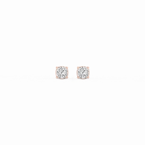 Comfortable Choice Cushion Lab Grown Diamond Classic Four Prong Stud Earrings