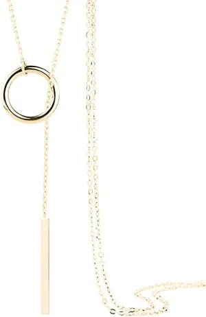 Clavicle Chain Jewelry for Women Necklace Multi Gift Choker Fashion Layer Trendy Copper Boho Necklaces (Gold, One Size)