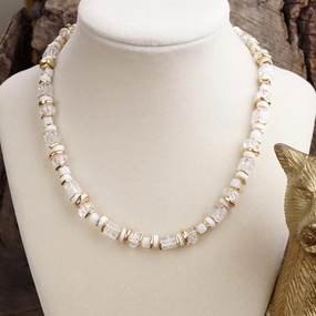 Pastel Drift ?C Mixed Bead Necklace in Soft Hues Gorgeous Adornment