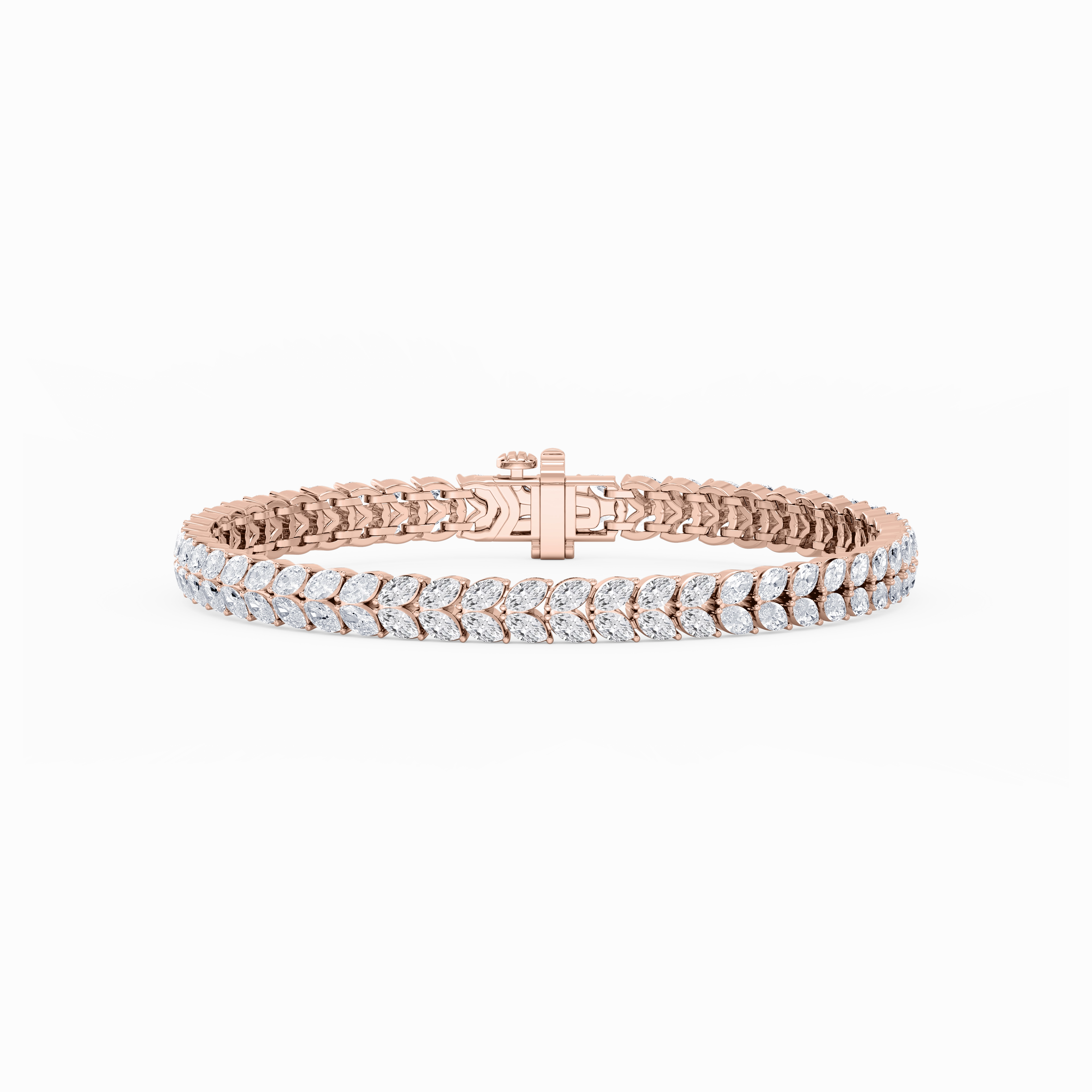 Free Spirit 8 ? ctw Marquise Lab Grown Diamond Tulip Bracelet  - 7 Inches