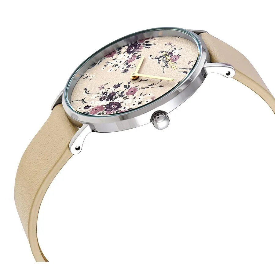 Coach Perry Quartz Beige Foral Dial Ladies Watch 14503293