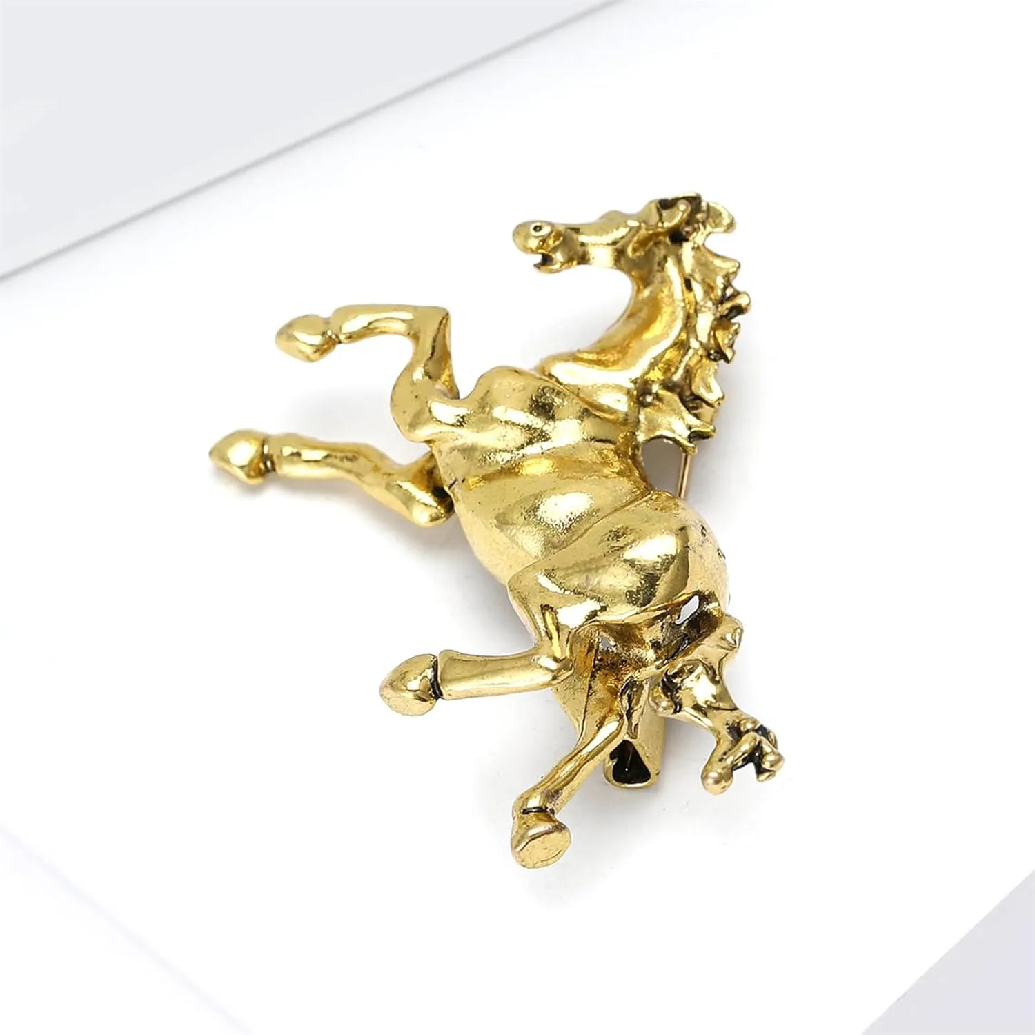 coadipress Horse Brooch Pin for Men Women Cute Running Mustang Horse Racing Lapel Pin Equestrian Gifts Hat Jacket Backpack Accessory Western Charm Jewelry