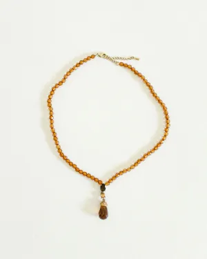 Cocoa Bead Necklace