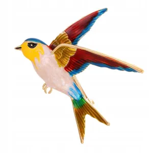 Colorful Bird Brooch
