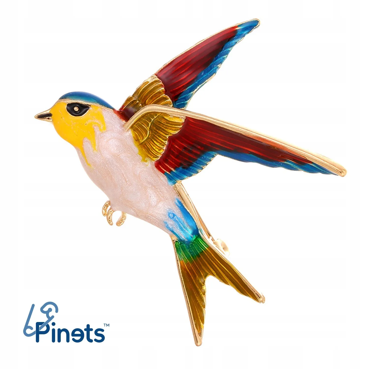 Colorful Bird Brooch