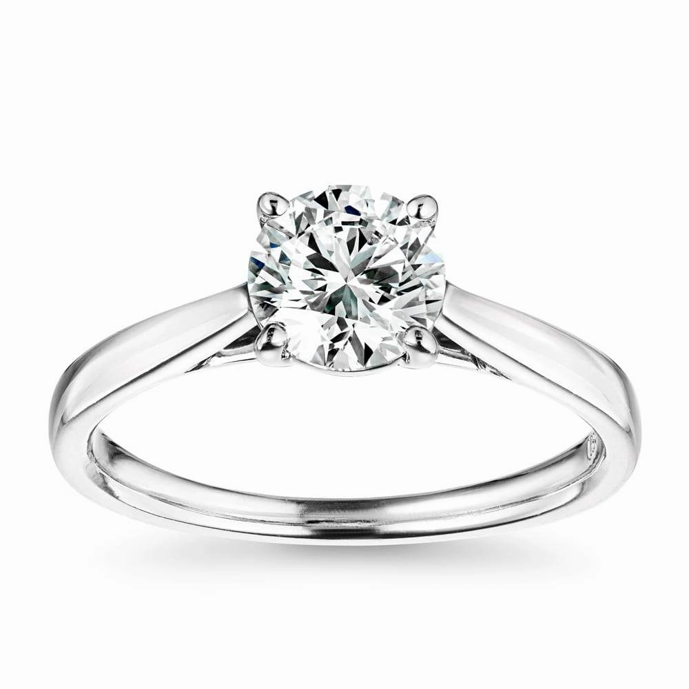 Classic Mark Aaliyah Lab Grown Diamond Cathedral Solitaire Engagement Ring