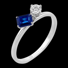 casual outing Beautiful Keepsake ZR2514 Color Ring in 14k Gold with Diamonds