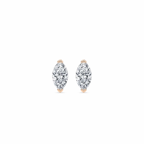 Spiral Trinket Graceful Must-Have Marquise Lab Grown Diamond Chevron Stud Earrings