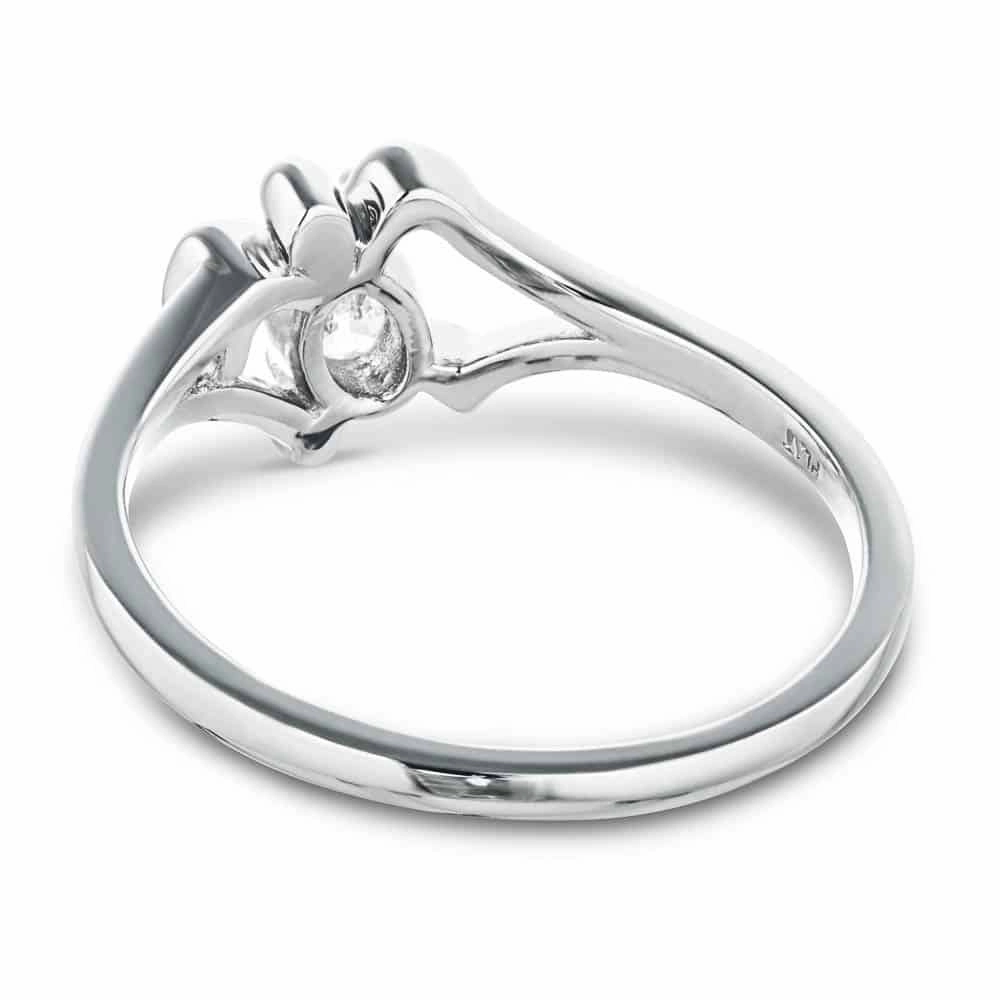 Frannie Oval Lab Grown Diamond Crush Turtle Solitaire Engagement Ring Elegant Proportion