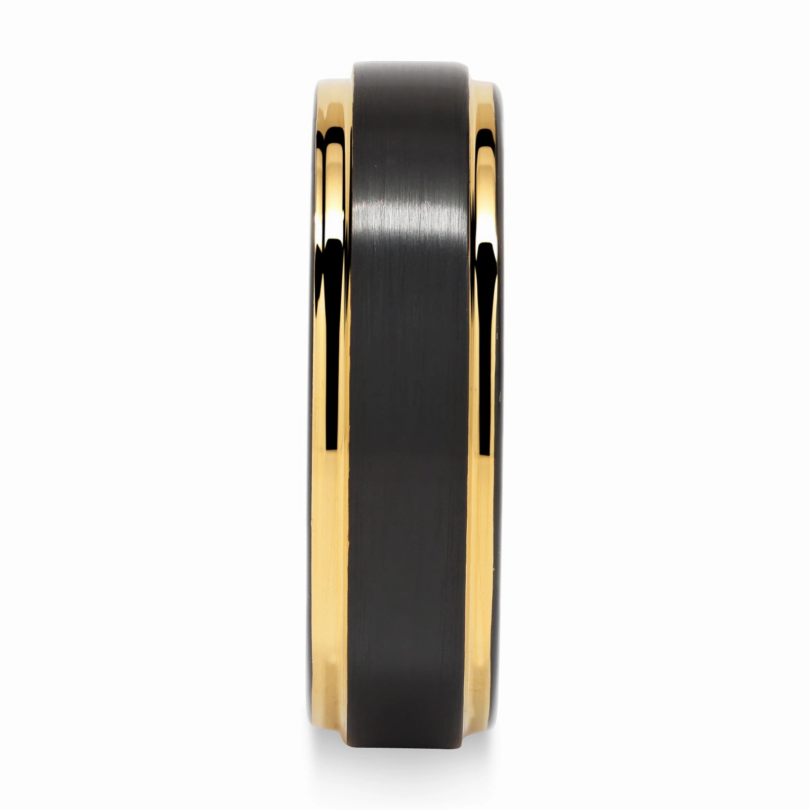 100S JEWELRY 6mm Tungsten Rings for Men Women Two Tone Black Gold Wedding Band Engagement Size 6-13 Classic Sign Sentimental Accessory