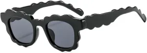 COTIA Fashion Square Sunglasses Women New Unique Irregular Wave-Shaped Frames Sun Glasses for Men Trending Cute Eyewear
